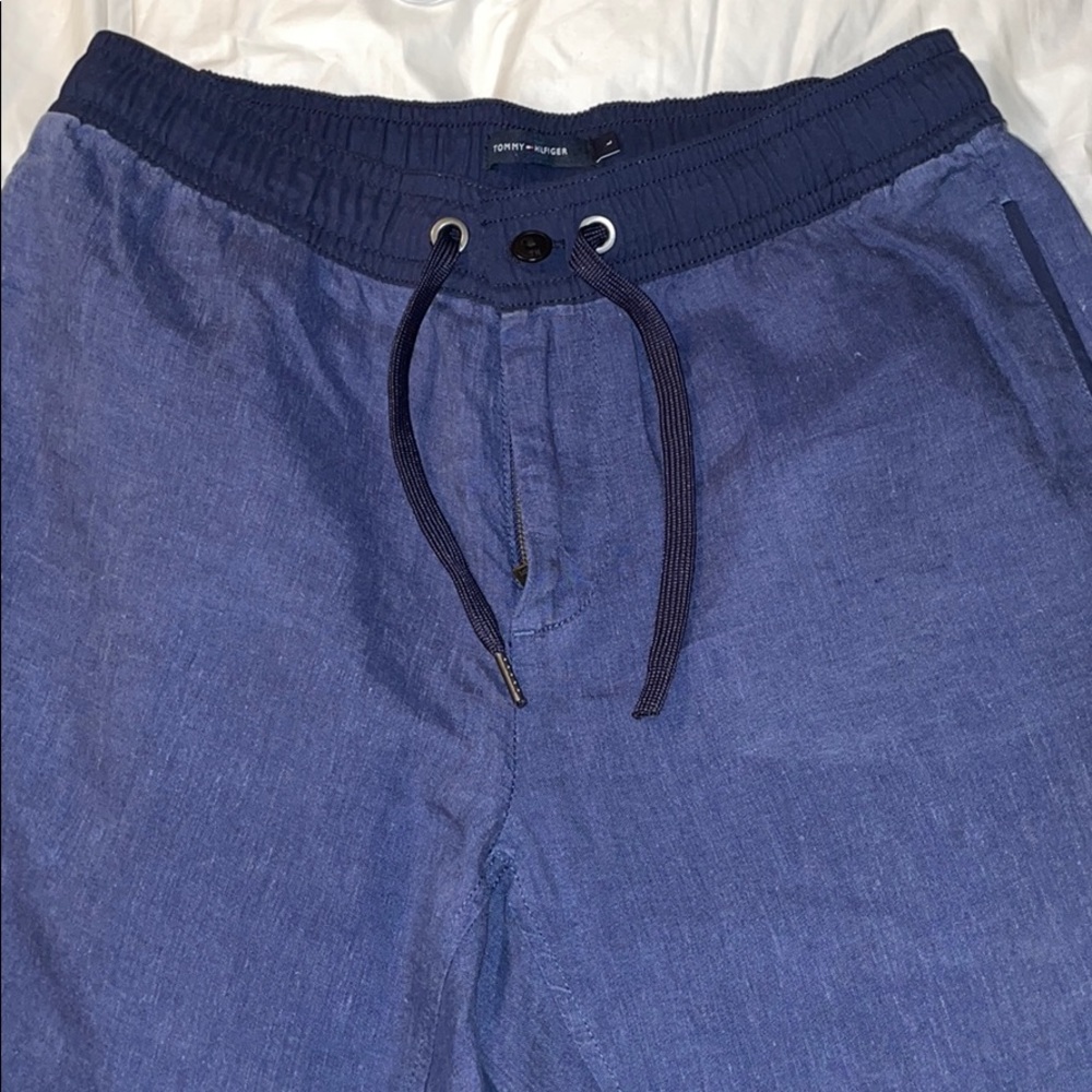 Tommy Hilfiger navy linen pants